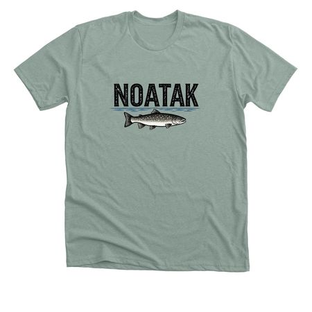 Noatak trout, a Heather Sage Premium Unisex Tee