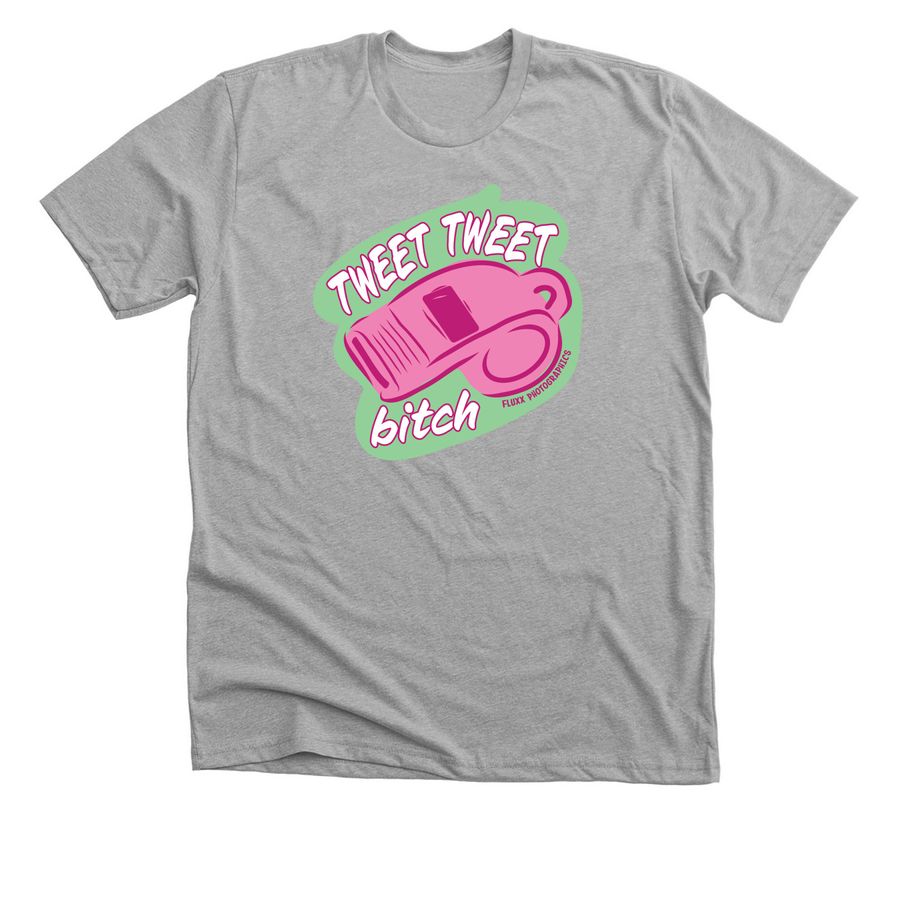 Tweet Tweet Whistle Shirts, a Athletic Heather Premium Unisex Tee