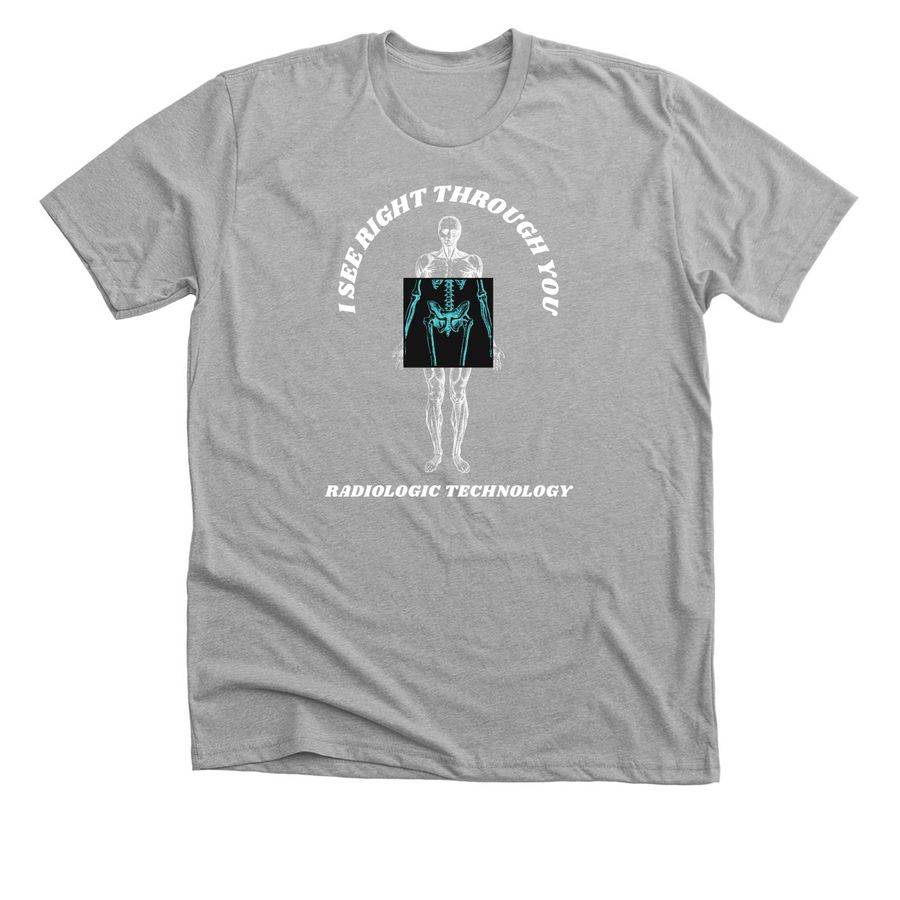 x-ray vision, a Athletic Heather Premium Unisex Tee