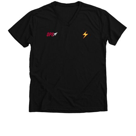 ZAP Tee, a Solid Black Blend Premium V-Neck Tee