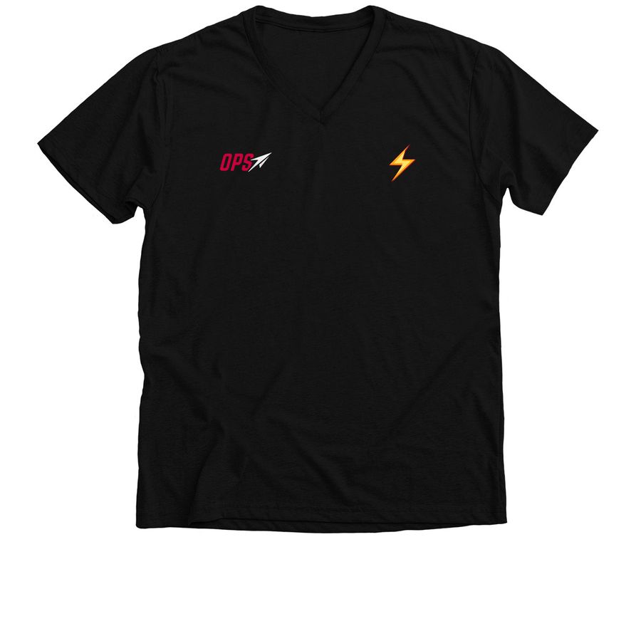 ZAP Tee, a Solid Black Blend Premium V-Neck Tee