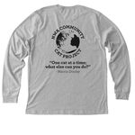 NWA CCP in Marcia?s words, a Athletic Heather Premium Long Sleeve Tee (back-view)