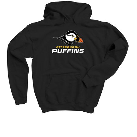 Pittsburgh Puffins Kids Hoodie, a Black Youth Pullover Hoodie