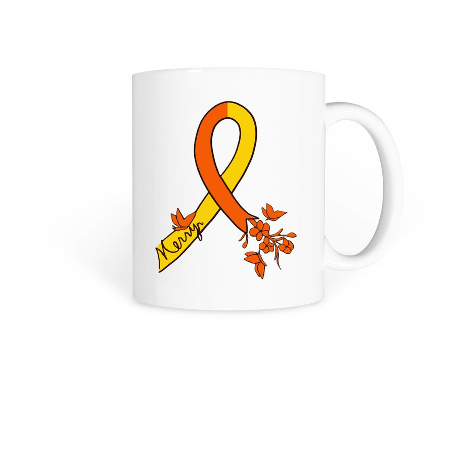 Merryn Ribbon Cup, a White Coffee Mug