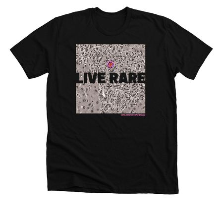 Live Rare Abstract, a Solid Black Blend Premium Unisex Tee