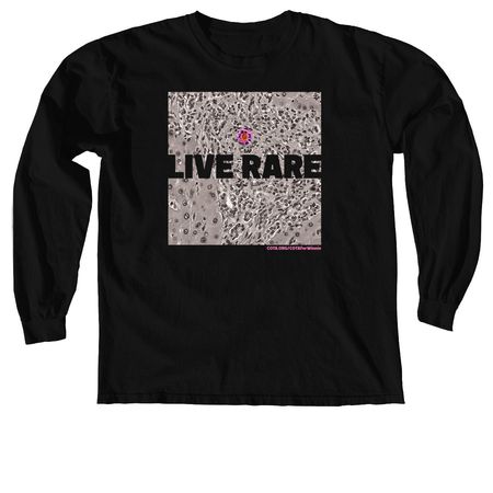 Live Rare Abstract, a Black Comfort Colors Long Sleeve Tee