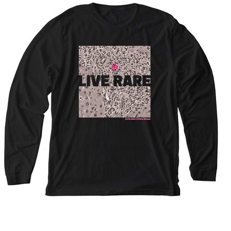 Live Rare Abstract, a Solid Black Blend Premium Long Sleeve Tee