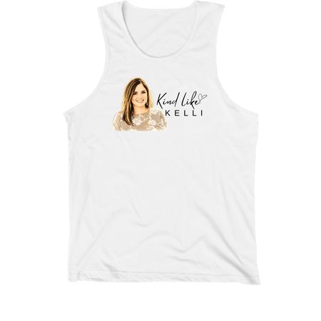 Kind Like Kelli 2026 Design, a White Premium Cotton Tank