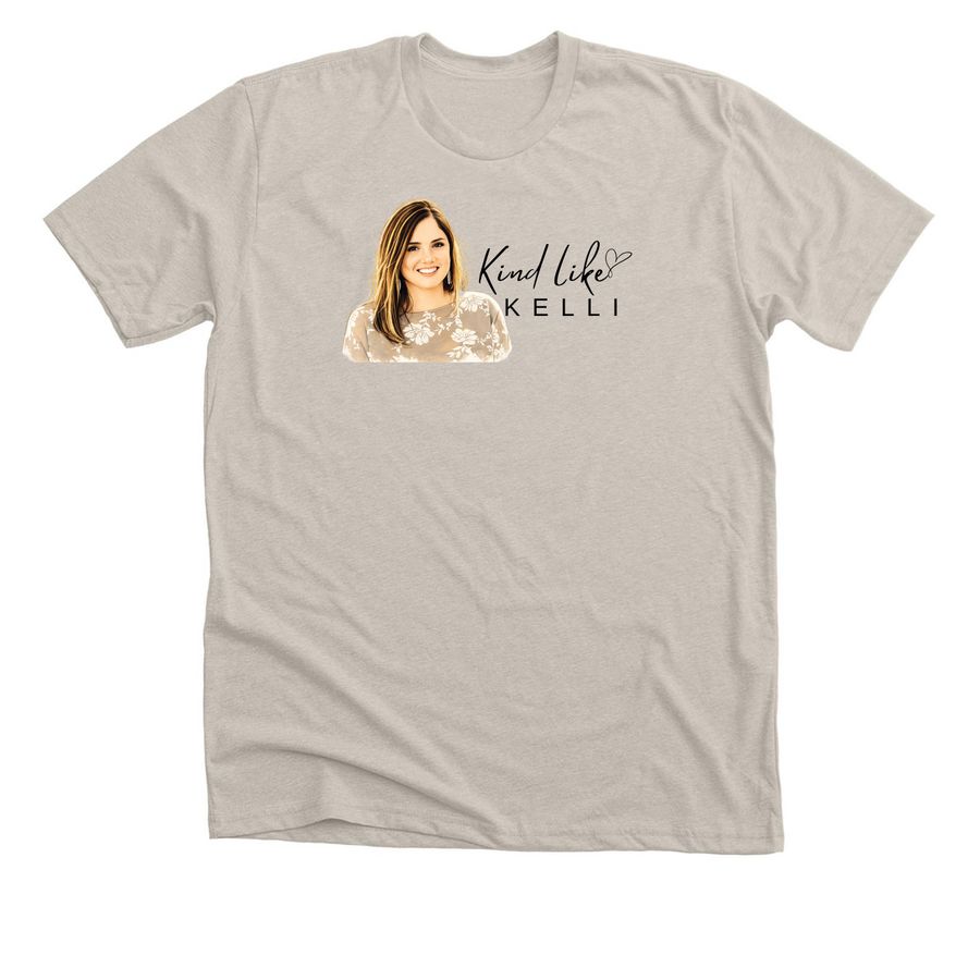 Kind Like Kelli 2026 Design, a Heather Dust Premium Unisex Tee