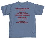 Broadmoor UMC Music, a Blue Jean Comfort Colors Unisex Tee (back-view)