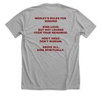 Broadmoor UMC Music, a Athletic Heather Premium Unisex Tee (back-view)