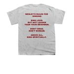 Broadmoor UMC Music, a Sport Grey Youth Unisex Tee (back-view)
