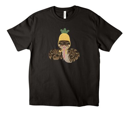 WHO LIVES IN A PINEAPPLE COLLECTION, a Black Unisex Heavyweight Tee
