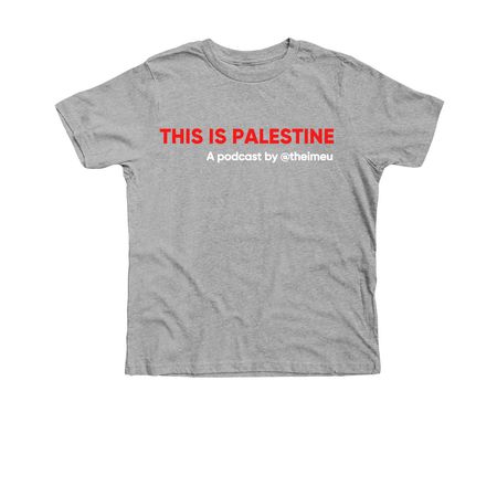 This Is Palestine Shirt, a Athletic Heather Premium Youth Tee