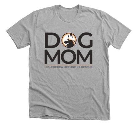 DOG MOM Tshirts & Tanks, a Athletic Heather Premium Unisex Tee