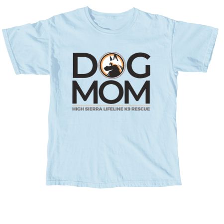 DOG MOM Tshirts & Tanks, a Chambray Comfort Colors Unisex Tee