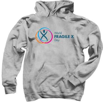 &nbsp;2026 World Fragile X Day Color_, a Sport Grey Pullover Hoodie