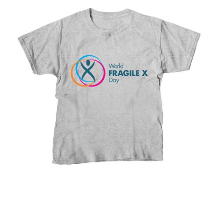 &nbsp;2026 World Fragile X Day Color_, a Sport Grey Youth Unisex Tee