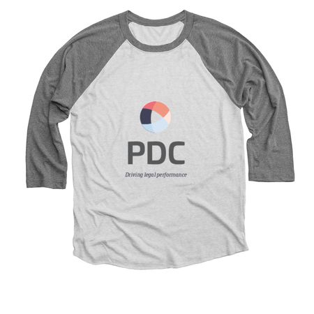 Baseball Tee, a Premium Heather and Heather White 3/4 Sleeve Baseball Tee