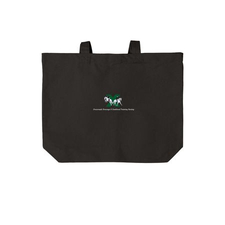 CDCTS Tote Bags, a Deep Black Cotton Canvas Tote Bag