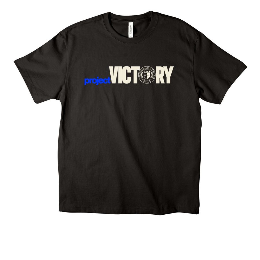 Project Victory V1&nbsp;, a Black Unisex Heavyweight Tee