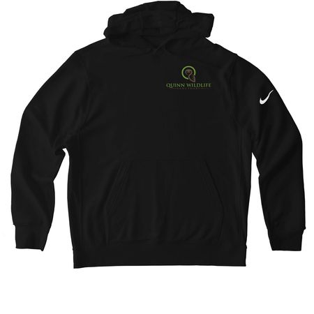 Quinn Wildlife Sanctuary Activewear, a Black Nike Club Fleece Pullover Hoodie