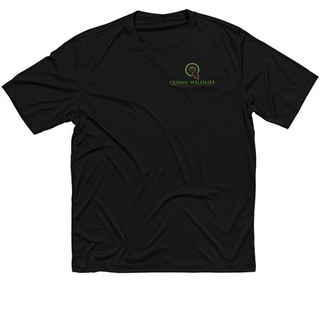 Quinn Wildlife Sanctuary Activewear, a Black Classic Performance Tee