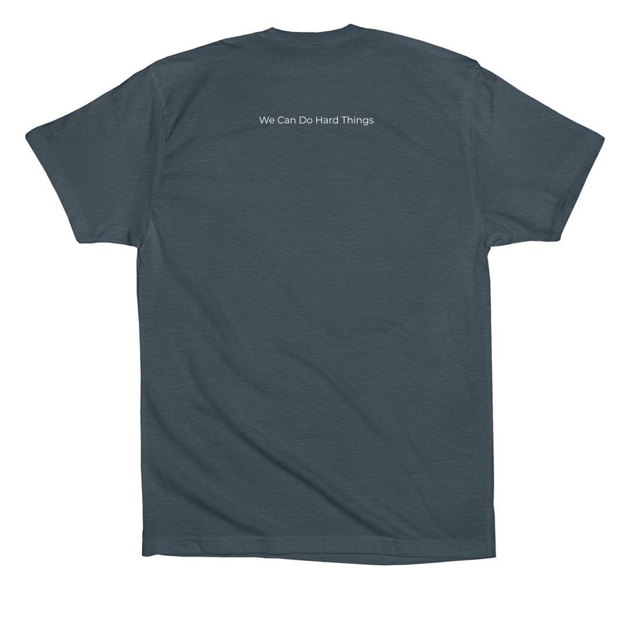 Clara Inspired + Move to Cure STXBP1, a Vintage Navy Premium Cotton Tee (back-view)