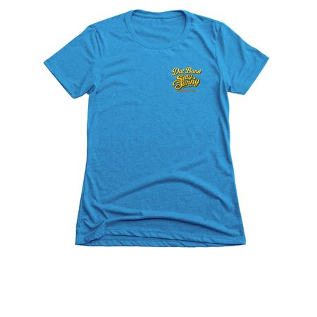 Stay Sunny Tour, a Turquoise Women's Slim Fit Tee
