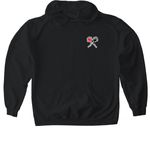 SONNYS OUTDOOR CAMPING SUPPLY CO, a Black Gildan Softstyle Pullover Hoodie (back-view)