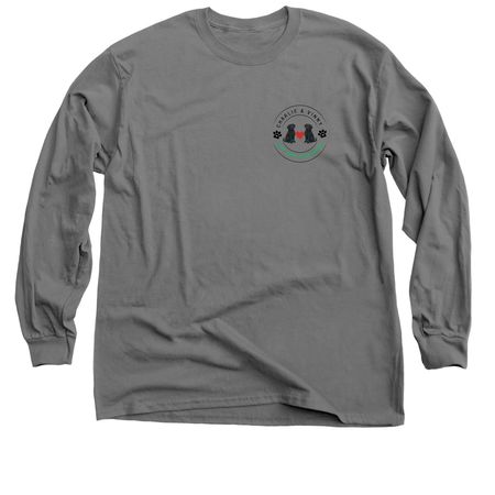 ? Paws Up for Charlie & Vinny, a Charcoal Classic Long Sleeve Tee
