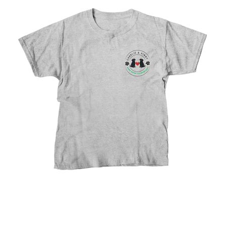 ? Paws Up for Charlie & Vinny, a Sport Grey Youth Unisex Tee