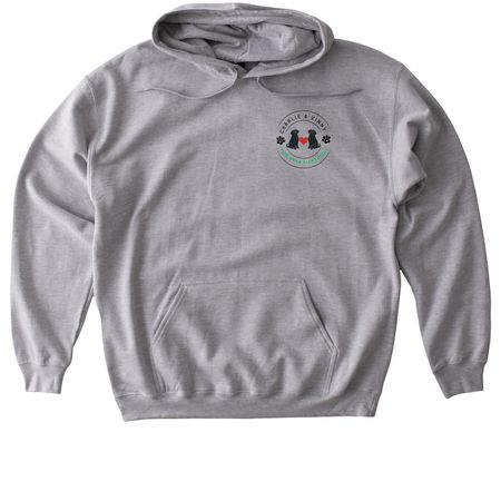 ? Paws Up for Charlie & Vinny, a Sport Grey Gildan Softstyle Pullover Hoodie