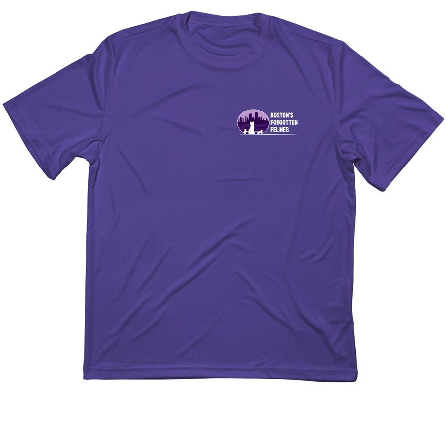 BFF Double Logo Athletic Tee (Dark Colors), a Purple Classic Performance Tee
