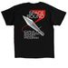 "Space Bound", a Black Classic Unisex Tee (back-view)