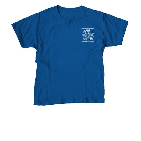 OMFD Supporter Shirt with Seal - Blue, a Royal Blue Youth Unisex Tee