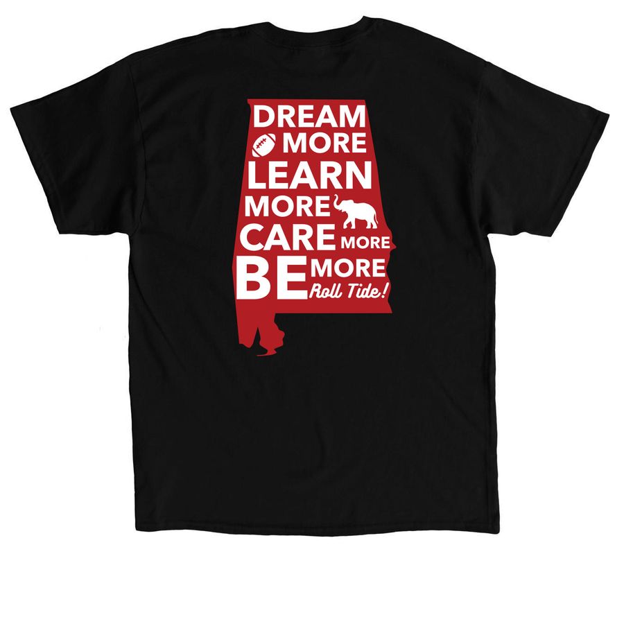 Iron Bowl - Roll Tide, a Black Classic Unisex Tee (back-view)