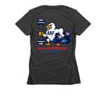 All-American Eagle&nbsp;, a Charcoal Women's Slim Fit Tee (back-view)