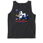 All-American Eagle&nbsp;, a Black Comfort Colors Tank Top (back-view)