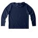 Harlequin Duck, a True Navy UV Performance Long Sleeve Hoodie (back-view)