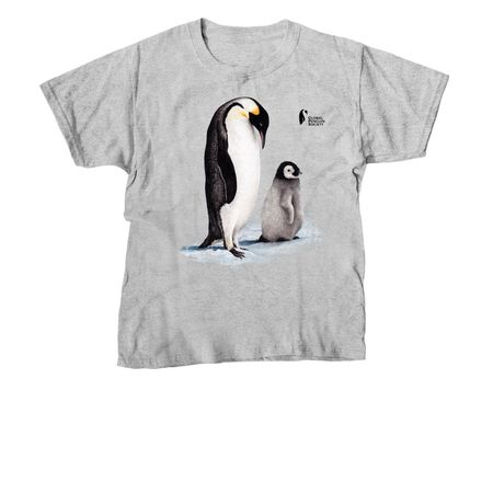 Emperor Penguin-Black Logo, a Sport Grey Youth Unisex Tee