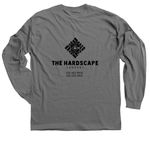 The Hardscape Company, a Charcoal Classic Long Sleeve Tee (back-view)