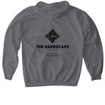 The Hardscape Company, a Charcoal Gildan Softstyle Pullover Hoodie (back-view)