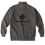 The Hardscape Company, a Pepper Comfort Colors Quarter Zip Pullover (back-view)