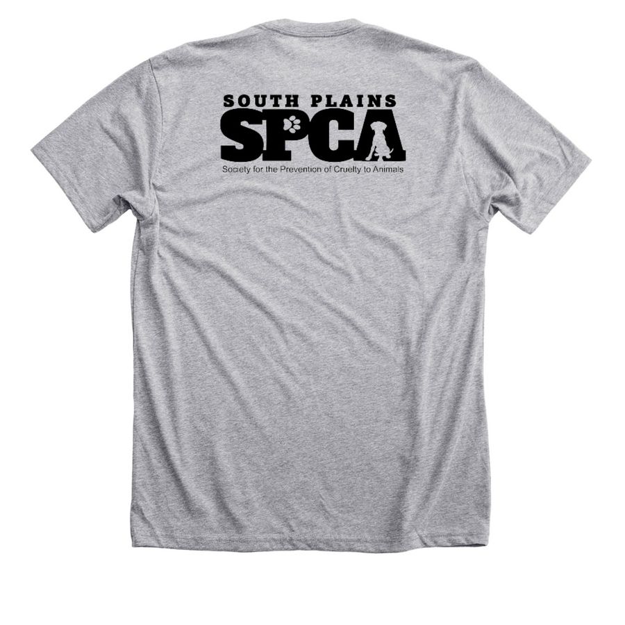 Rescue Shirt SPSPCA, a Athletic Heather Premium Unisex Tee (back-view)