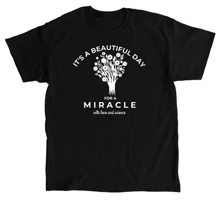 With Love & Science, a Black Classic Unisex Tee