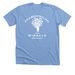 With Love & Science, a Heather Carolina Blue Premium Unisex Tee