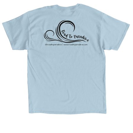 Road To Paradis-e, a Light Blue Classic Unisex Tee