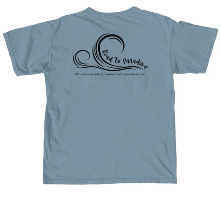 Road To Paradis-e, a Ice Blue Comfort Colors Unisex Tee
