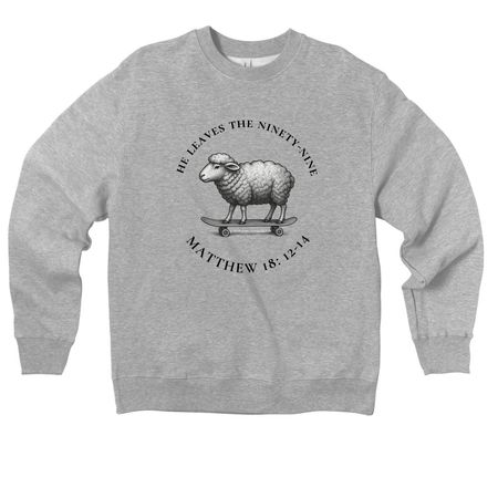 Leaves the 99, a Athletic Heather Premium Heavyweight Crewneck Sweatshirt